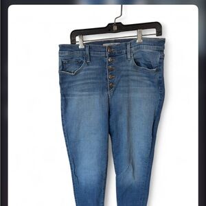 Joe's Jeans High-Rise Button-Fly Slim Jeans - Blue Wash